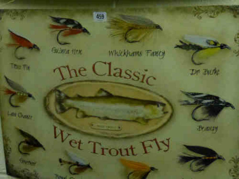 Enamel Sign 'The Classic Wet Trout Fly'