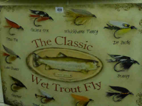 Enamel Sign 'The Classic Wet Trout Fly'