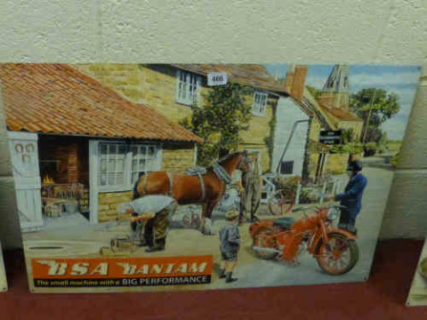 Enamel Sign 'BSA Bantam'