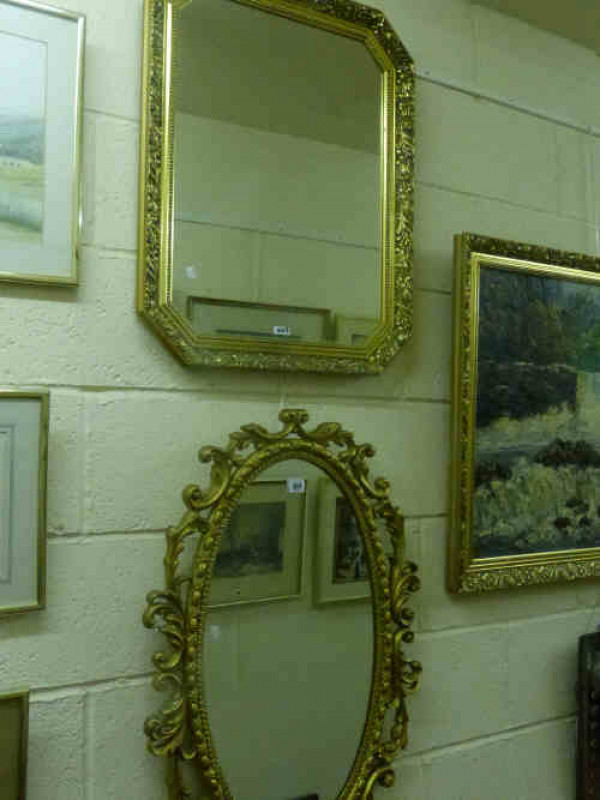 Two Gilt Framed Mirrors