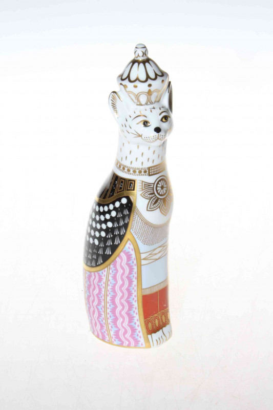 Royal Crown Derby paperweight Royal Cats 'Burmese'.