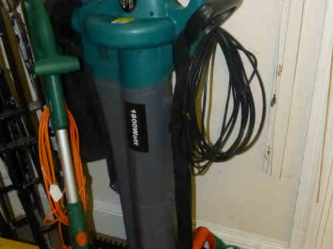 Black and Decker Hedge Trimmer and Garden Strimmer and Power Base 1800...