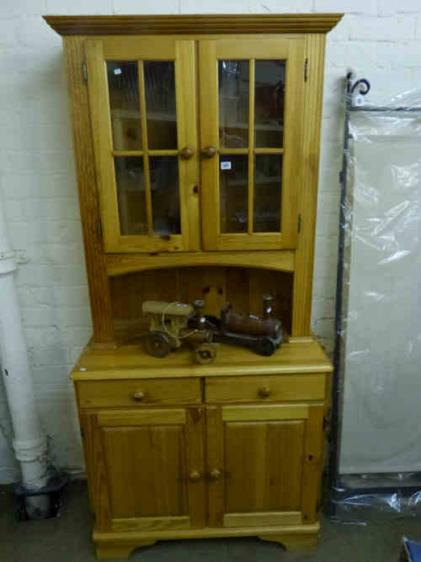 Pine Glazed Top Kitchen Dresser