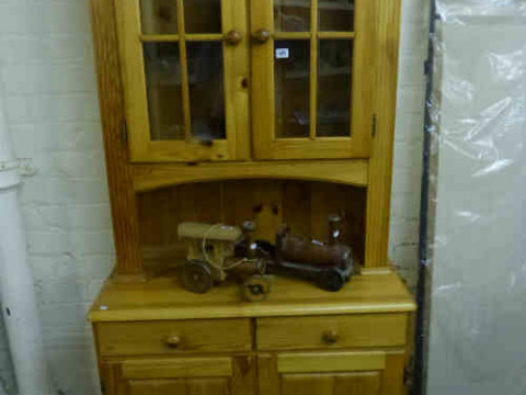 Pine Glazed Top Kitchen Dresser