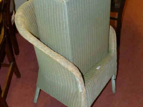 Lloyd Loom Bedroom Chair and Linen Bin