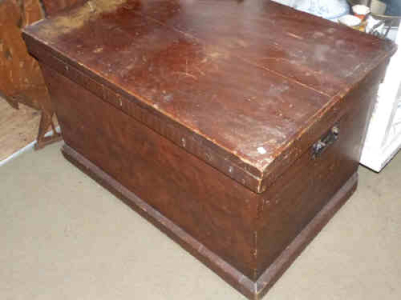 Large Pine Blanket Box