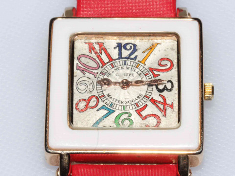 Franck Muller Geneve Master Square wristwatch, no. 77 inscribed on reverse,...