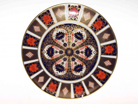 Royal Crown Derby, Old Imari cake plate, 1128, 28cm.