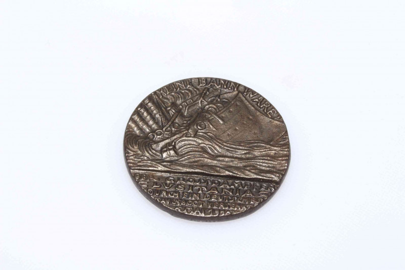 German WW1 'Sinking The Lusitania' medal