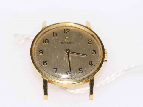 18ct gold Omega lady's watch, no bracelet