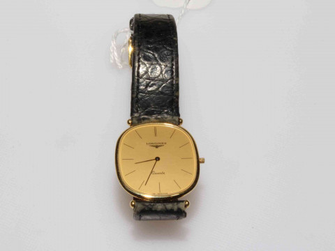 Longines 18ct gold cocktail watch with quartz movement, boxed